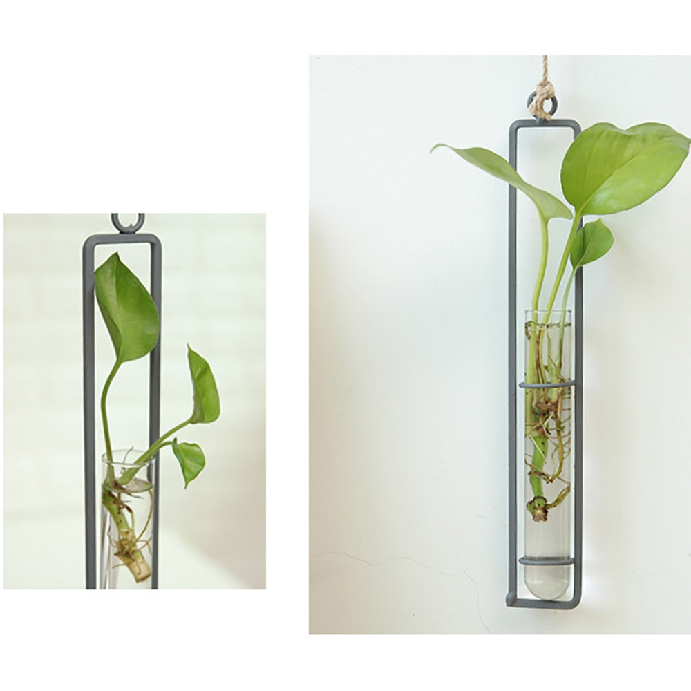 Hanging Hydroponic Iron Planter
