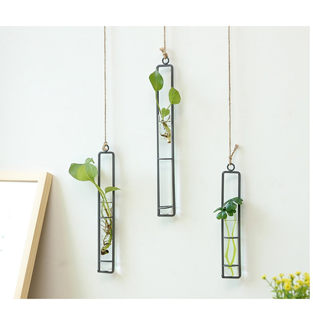 Hanging Hydroponic Iron Planter