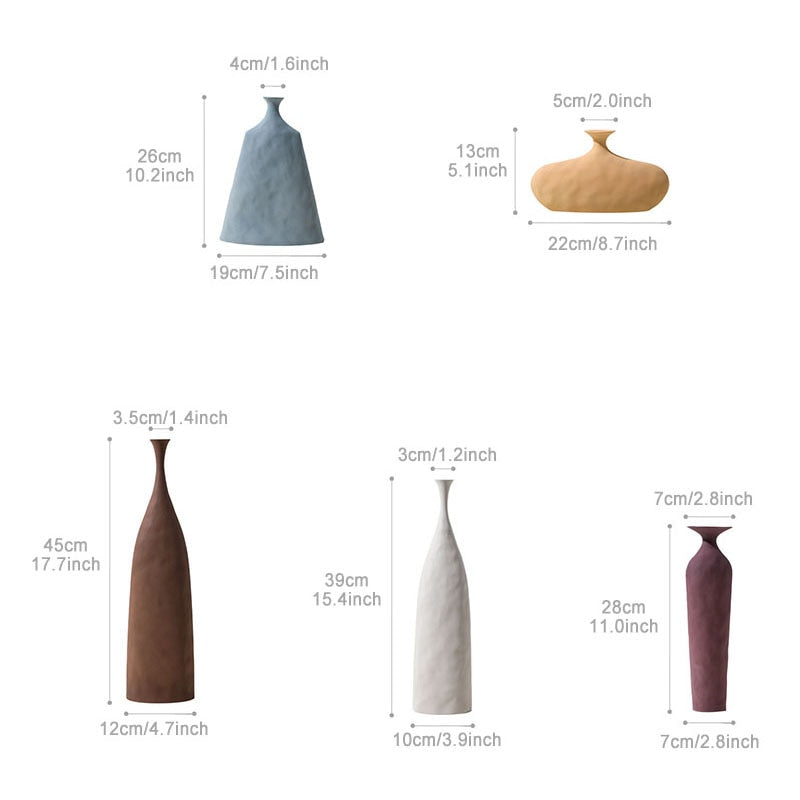 Morandi Styled Ceramic Vase