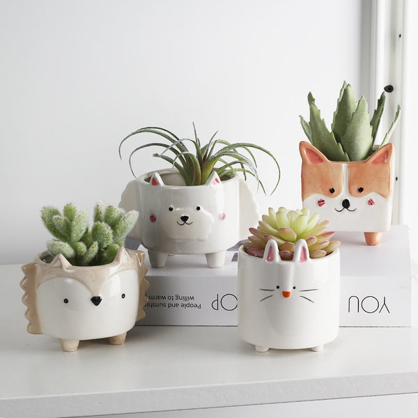 Selection of Ceramic Animal Pots