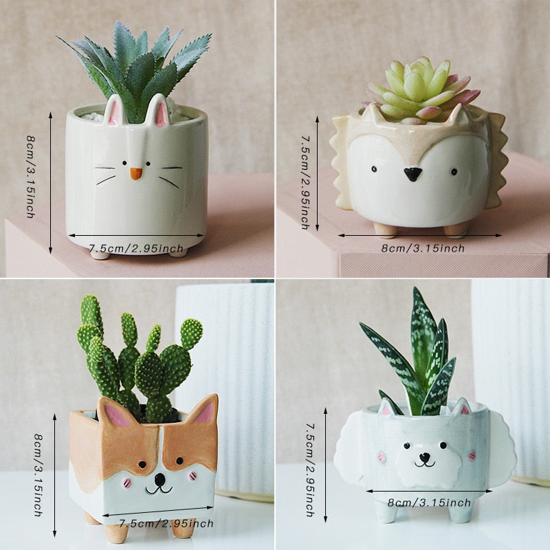 Selection of Ceramic Animal Pots