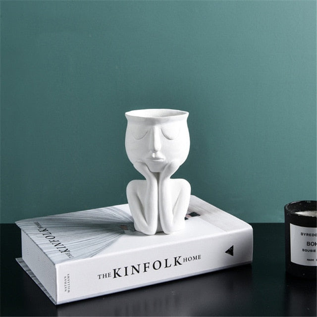 Creative Face Sculpture Pot