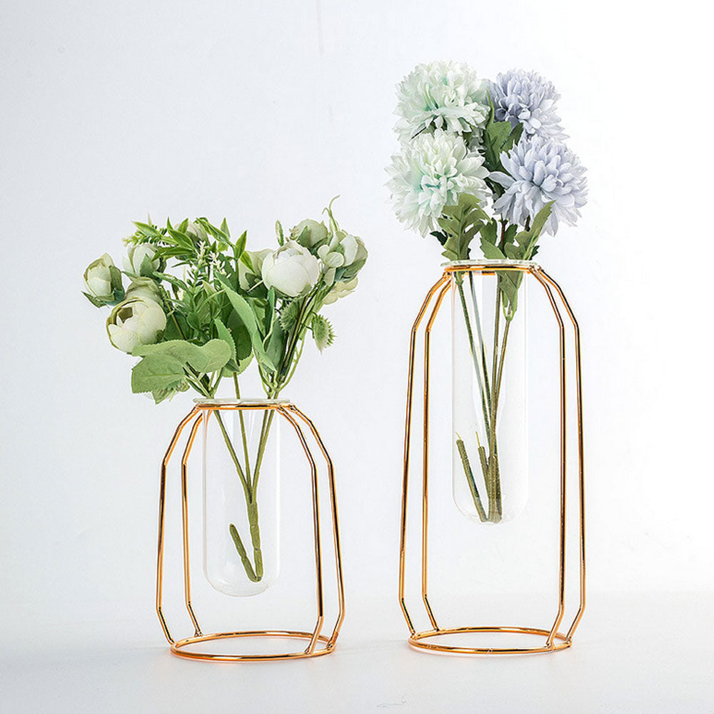 Minimal Metal Framed Pot