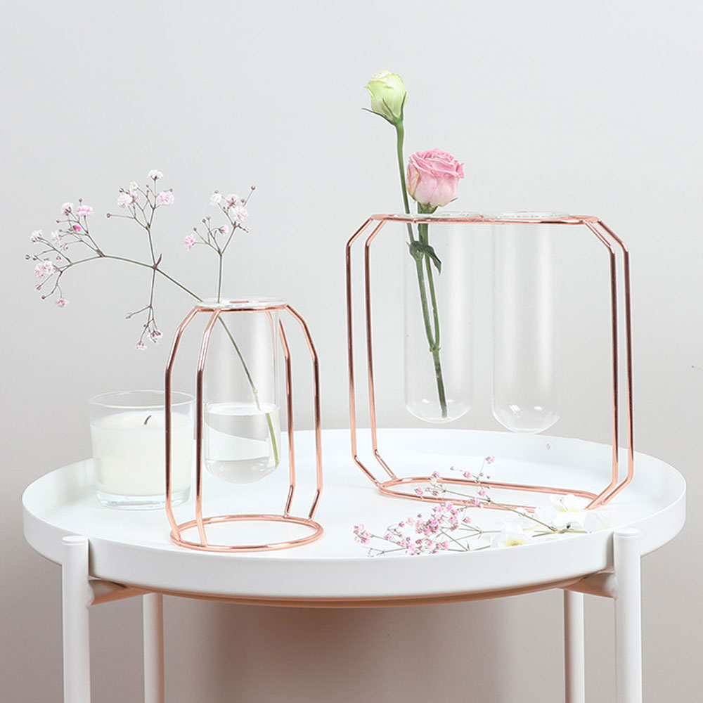 Minimal Metal Framed Pot