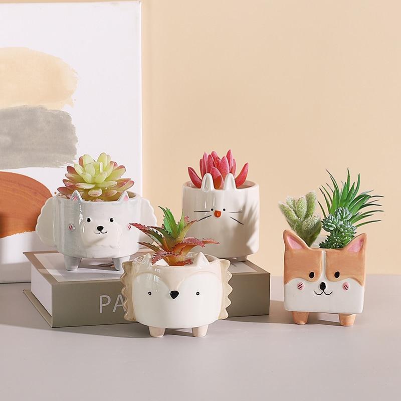 Selection of Ceramic Animal Pots