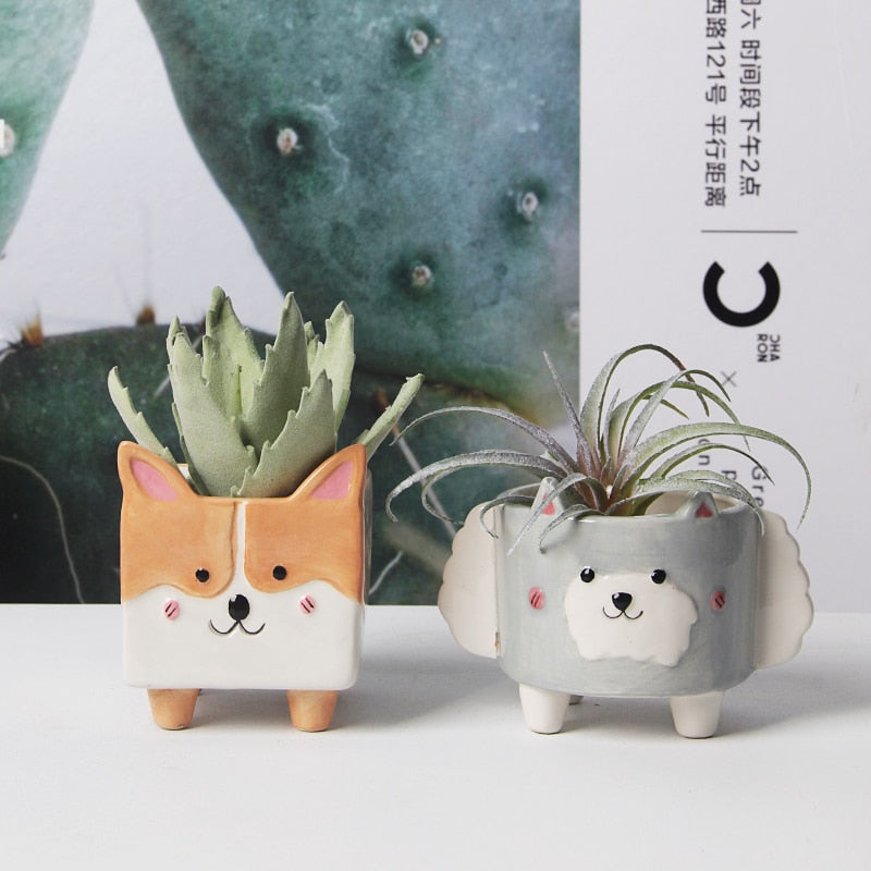 Selection of Ceramic Animal Pots