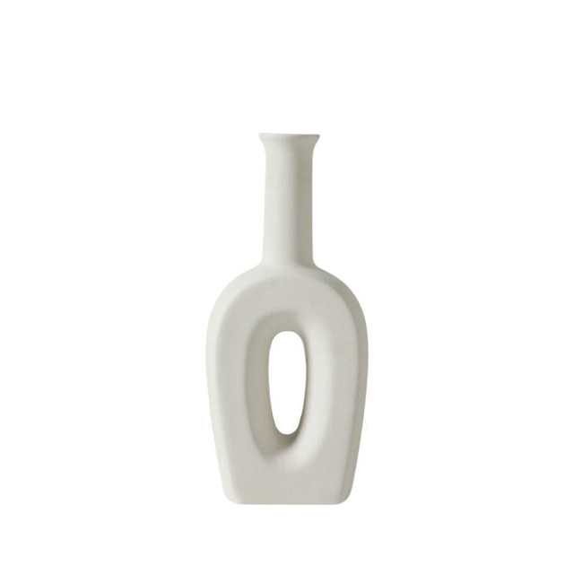 Clean White Ceramic Vase