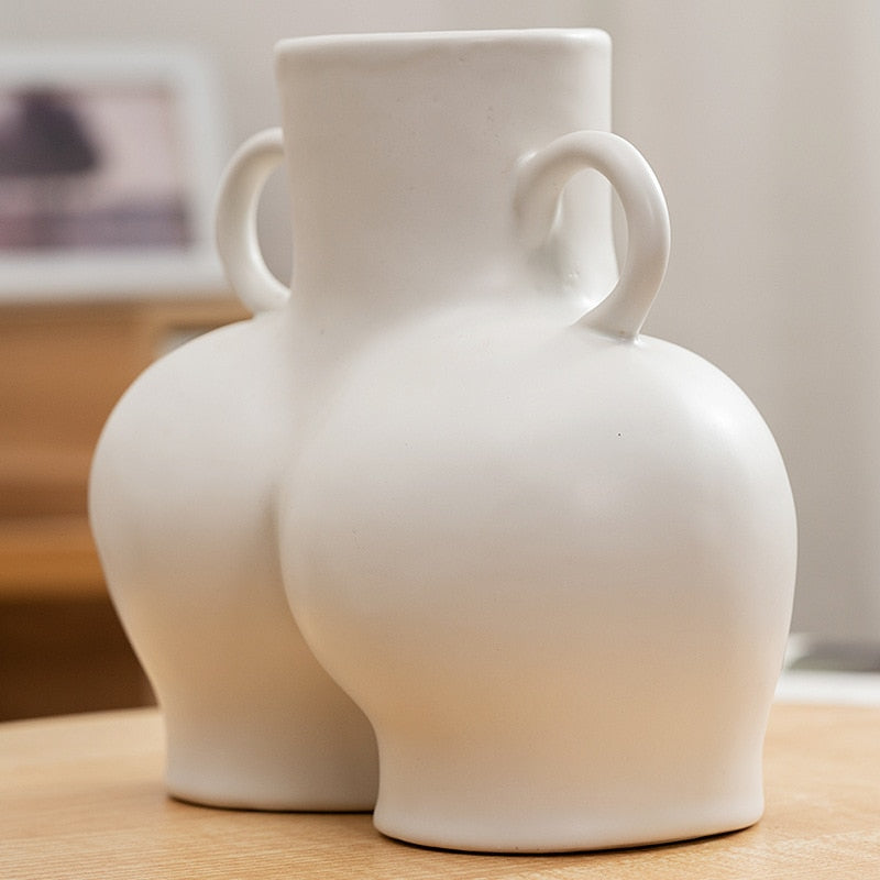 Big Bottom Ceramic Vase