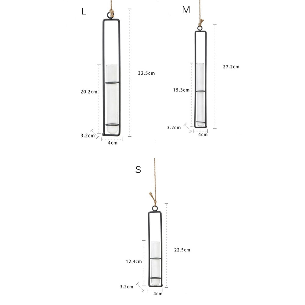 Hanging Hydroponic Iron Planter
