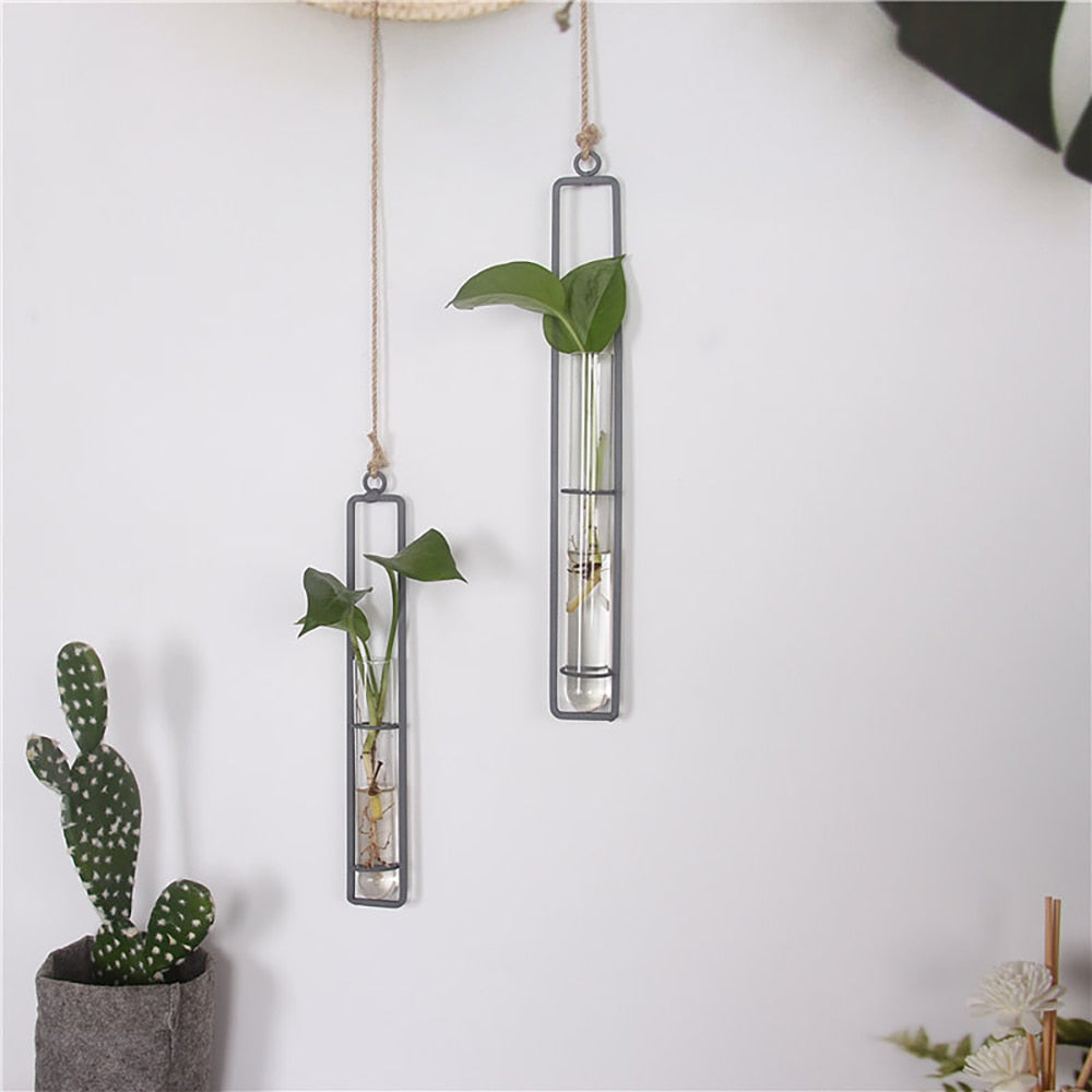 Hanging Hydroponic Iron Planter