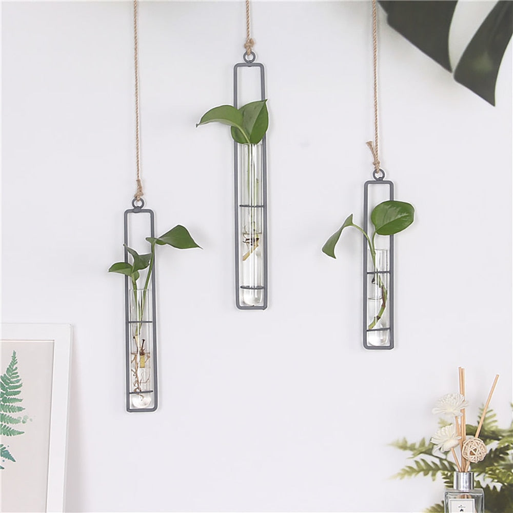 Hanging Hydroponic Iron Planter