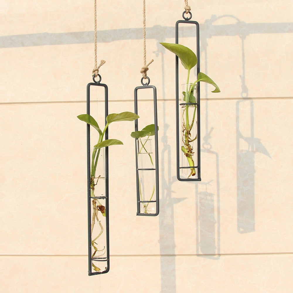 Hanging Hydroponic Iron Planter