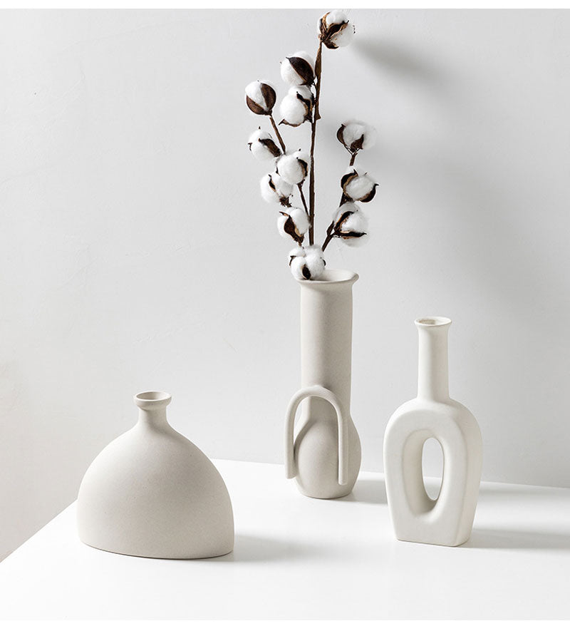 Clean White Ceramic Vase