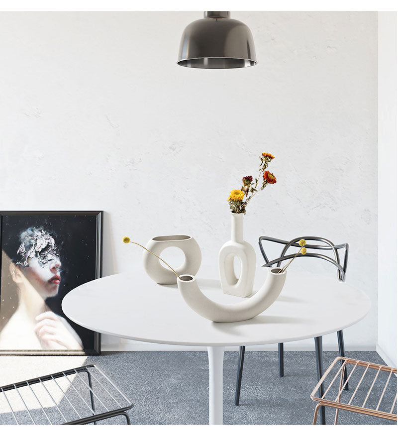 Clean White Ceramic Vase