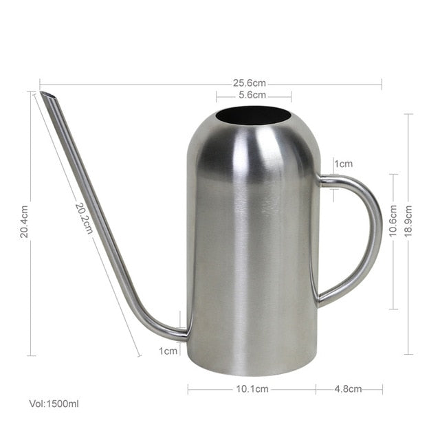 Tall Stainless Steel Watering Can