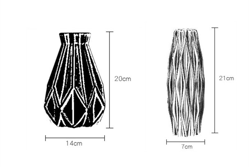 Colourful Geometric Vases