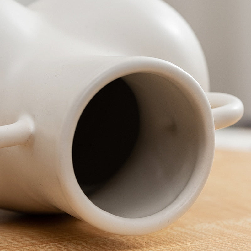 Big Bottom Ceramic Vase