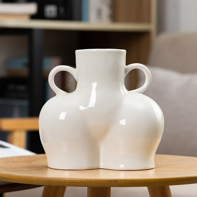 Big Bottom Ceramic Vase