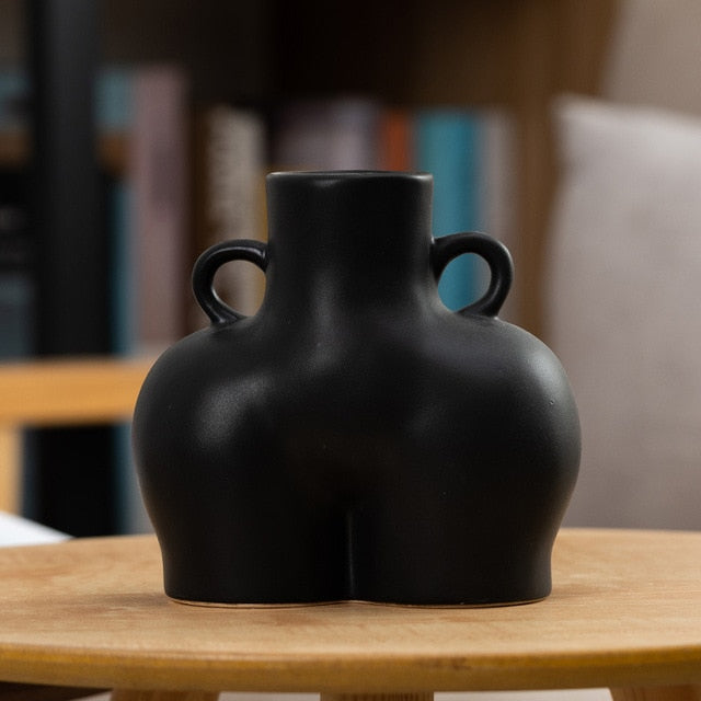 Big Bottom Ceramic Vase