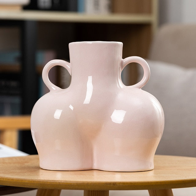 Big Bottom Ceramic Vase