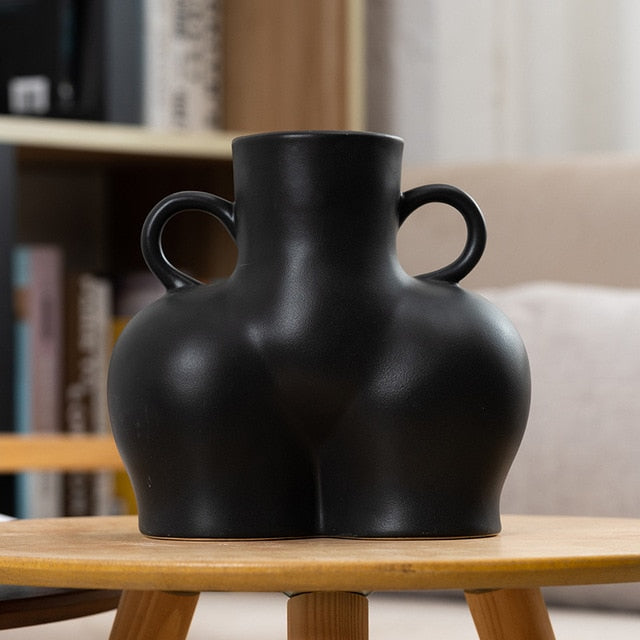 Big Bottom Ceramic Vase