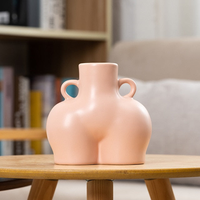 Big Bottom Ceramic Vase