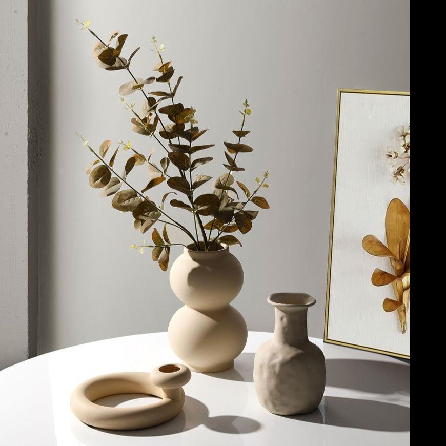 Beige Ceramic Vases