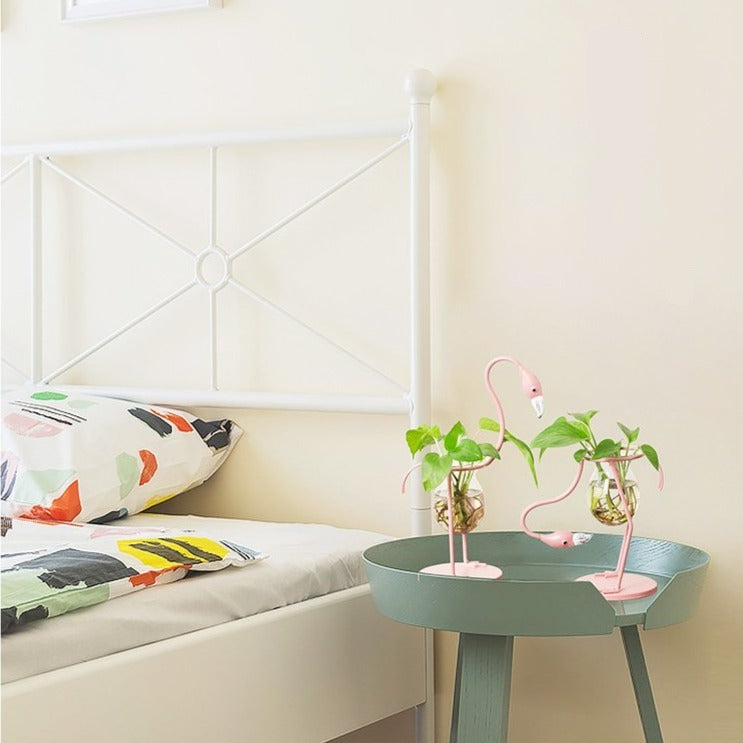 Funky Flamingo Glass Terrarium