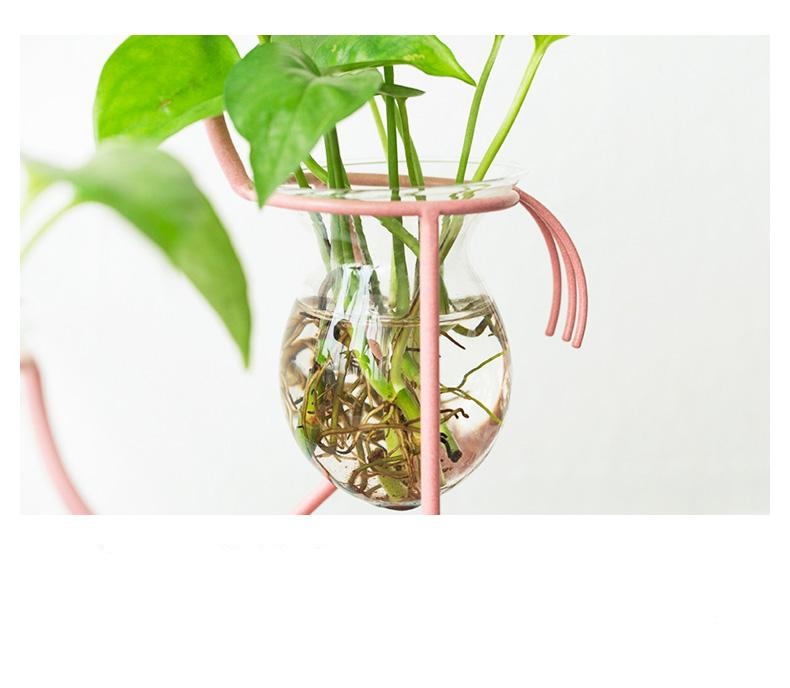Funky Flamingo Glass Terrarium