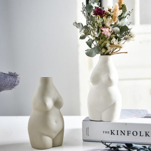 Nude Female Torso Vase