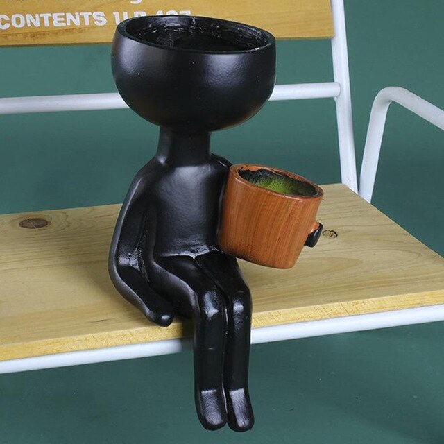 Creative Bucket Sculpture Pots