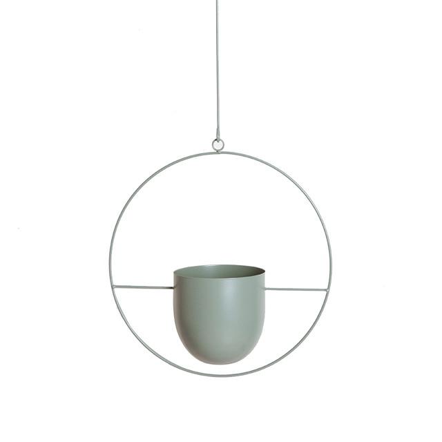 Decorative Metal Chain Hanging Pots