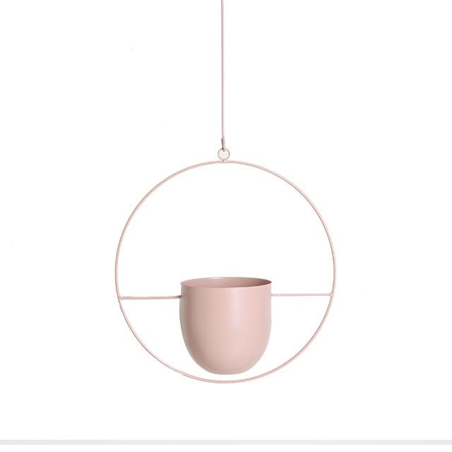 Decorative Metal Chain Hanging Pots