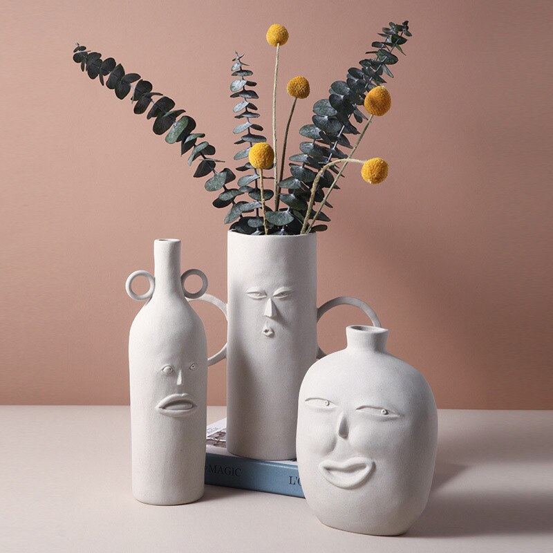 Funny Faced Vase