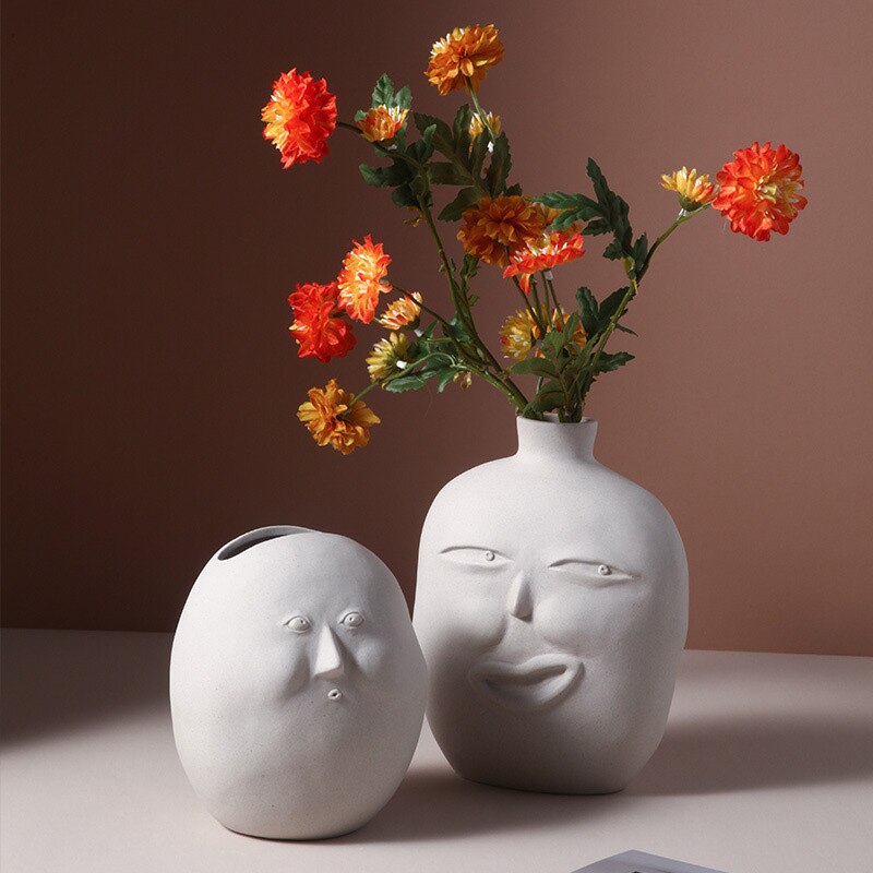 Funny Faced Vase