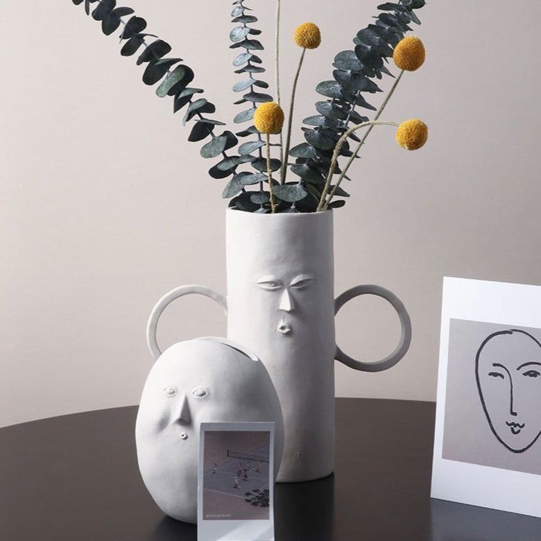 Funny Faced Vase