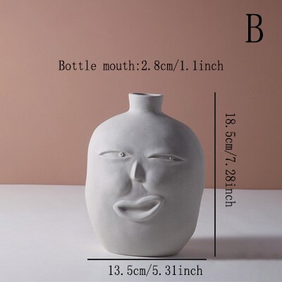 Funny Faced Vase