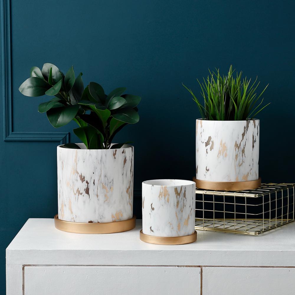 Marble Patterned Pot