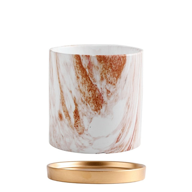 Marble Patterned Pot