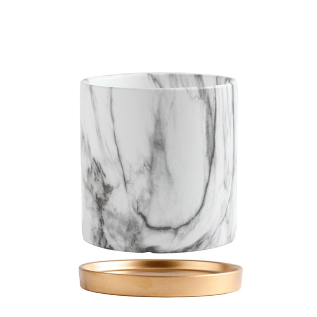 Marble Patterned Pot
