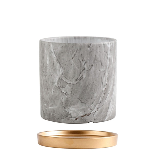 Marble Patterned Pot