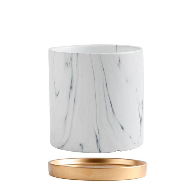 Marble Patterned Pot