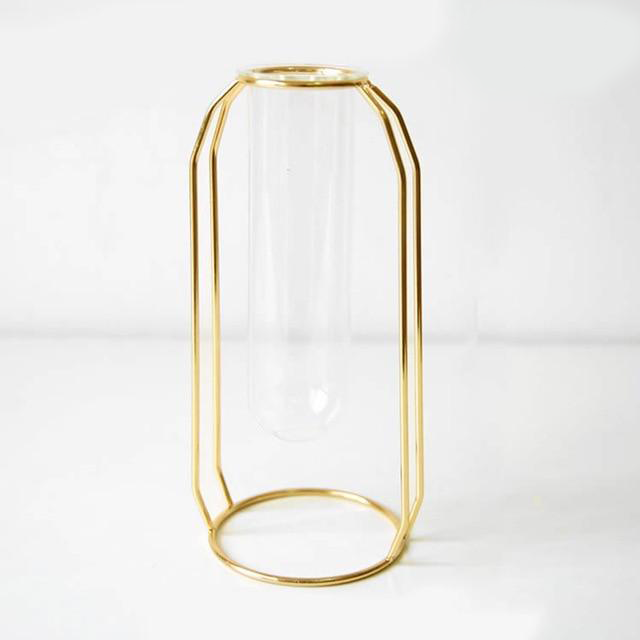 Minimal Metal Framed Pot