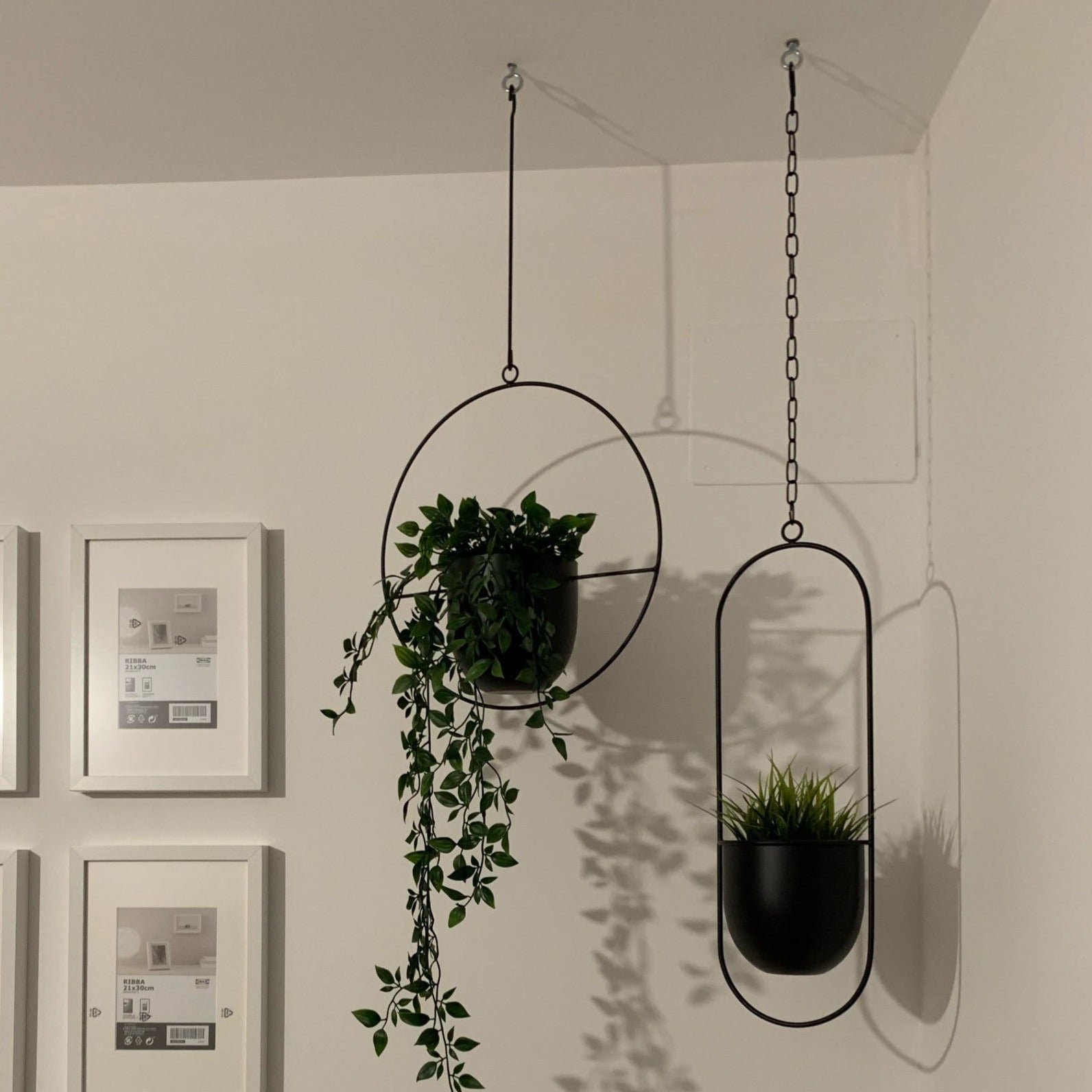 Decorative Metal Chain Hanging Pots