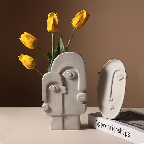 Funny Faced Vase