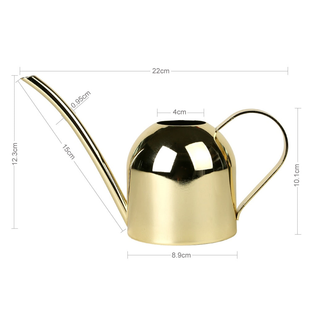 Round Stainless Steel Watering Can