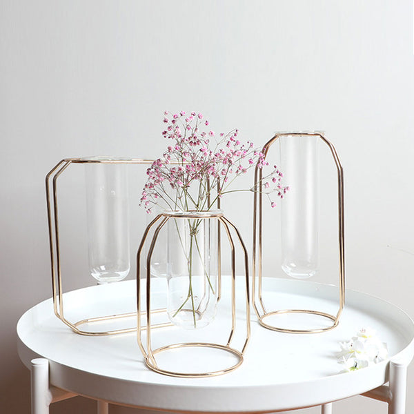 Minimal Metal Framed Pot