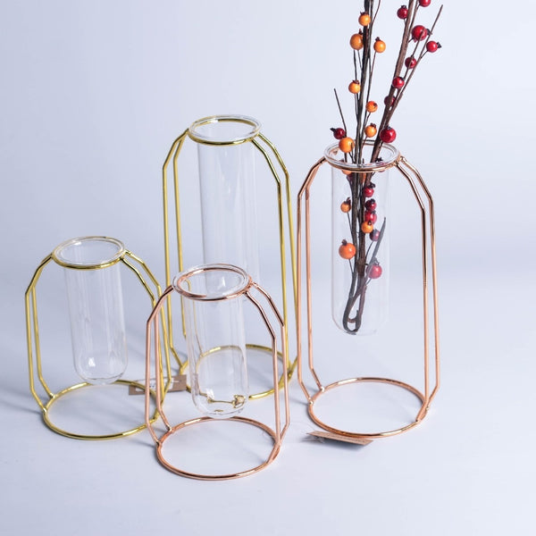 Minimal Metal Framed Pot