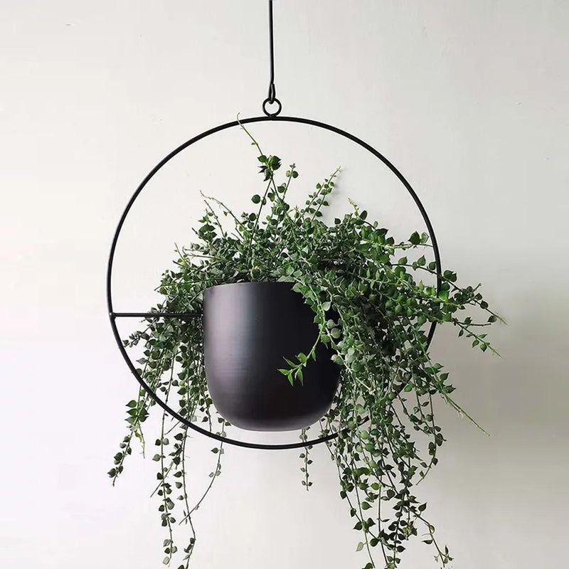 Decorative Metal Chain Hanging Pots