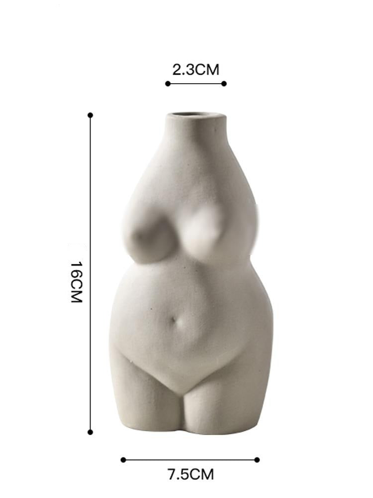 Nude Female Torso Vase